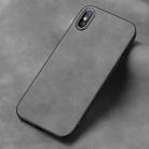 Frosted Skin Feel Phone Case For iPhone XS Max(Silver Grey) - 1