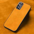 For OPPO Reno5 Pro Frosted Skin Feel Phone Case(Light Red Orange) - 1