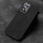 For OPPO Reno6 Pro Frosted Skin Feel Phone Case(Black) - 1