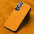 For Huawei nova 7 Frosted Skin Feel Phone Case(Light Red Orange) - 1