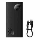 Baseus Adaman2 PPAD040001 10000mAh 30W Digital Display Fast Charge Power Bank with Type-C Cable(Black) - 1