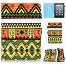 For Amazon Kindle Fire 7 2022 Colored Drawing Stitching Leather Tablet Case, with Holder & Card Slots(Folk-custom) - 1