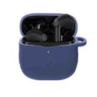 Pure Color Bluetooth Earphone Silicone Case For SoundPEATS Air 3(Dark Blue) - 1