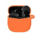 Pure Color Bluetooth Earphone Silicone Case For SoundPEATS Air 3(Orange) - 1