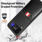 For Samsung Galaxy Z Flip4 5G GKK Litchi Texture Card Slot Phone Case(Black) - 6