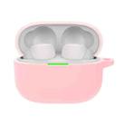 Pure Color Bluetooth Earphone Silicone Case For Sony LinkBuds S/WF-LS900N(Pink) - 1