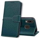 For Samsung Galaxy A20 / A30 Litchi RFID Leather Phone Case(Green) - 1