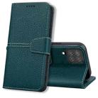For Samsung Galaxy A22 4G Litchi RFID Leather Phone Case(Green) - 1