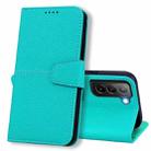 For Samsung Galaxy S21 5G Litchi RFID Leather Phone Case(Malachite Blue) - 1