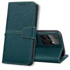 For Samsung Galaxy S21 Ultra 5G Litchi RFID Leather Phone Case(Green) - 1