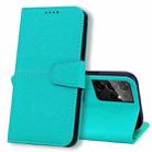 For Samsung Galaxy S21 Ultra 5G Litchi RFID Leather Phone Case(Malachite Blue) - 1