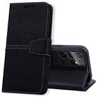 For Samsung Galaxy S21 Ultra 5G Litchi RFID Leather Phone Case(Black) - 1