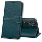 For Samsung Galaxy S22 Ultra 5G Litchi RFID Leather Phone Case(Green) - 1