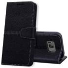 For Samsung Galaxy S8 Litchi RFID Leather Phone Case(Black) - 1