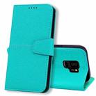 For Samsung Galaxy S9 Litchi RFID Leather Phone Case(Malachite Blue) - 1