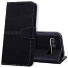 For Samsung Galaxy S10+ Litchi RFID Leather Phone Case(Black) - 1