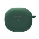 Pure Color Bluetooth Earphone Silicone Case For SoundPEATS Air3-Deluxe(Dark Green) - 1