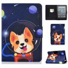 For Amazon Kindle Fire 7 2022 Electric Horizontal Flat Painted Leather Tablet Case(Space Dog) - 1