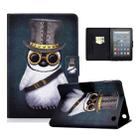 For Amazon Kindle Fire 7 2022 Electric Pressed Smart Leather Tablet Case(Penguin) - 1