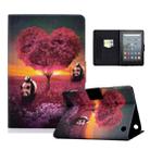For Amazon Kindle Fire 7 2022 Electric Pressed Smart Leather Tablet Case(Panda) - 1
