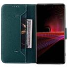 For Sony Xperia 1 III Litchi RFID Leather Phone Case(Green) - 4