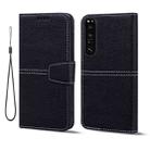 For Sony Xperia 1 III Litchi RFID Leather Phone Case(Black) - 2
