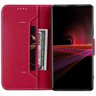 For Sony Xperia 1 III Litchi RFID Leather Phone Case(Red) - 4