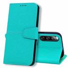 For Sony Xperia 10 III Litchi RFID Leather Phone Case(Malachite Blue) - 1