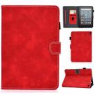 For Amazon Kindle Fire 7 2022 Cowhide Texture Smart Leather Tablet Case(Red) - 1