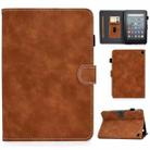 For Amazon Kindle Fire 7 2022 Cowhide Texture Smart Leather Tablet Case(Brown) - 1