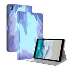 For Nokia T10 Watercolor Pattern Flip Leather Tablet Case(Winter Snow) - 1