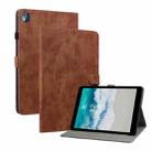 For Nokia T10 Tiger Pattern PU Tablet Case(Brown) - 1