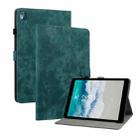 For Nokia T10 Tiger Pattern PU Tablet Case(Dark Green) - 1