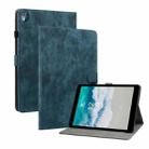 For Nokia T10 Tiger Pattern PU Tablet Case(Dark Blue) - 1