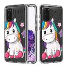 For Galaxy S20 2 In 1 PC + TPU Card Pattern Transparent Protective Case(Star Unicorn) - 1