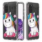 For Galaxy S20+ 2 In 1 PC + TPU Card Pattern Transparent Protective Case(Star Unicorn) - 1