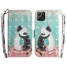 For Infinix Hot 11 2022 3D Colored Horizontal Flip Leather Phone Case(Black White Cat) - 1