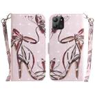 For Infinix Hot 11 2022 3D Colored Horizontal Flip Leather Phone Case(Butterfly High-heeled) - 1
