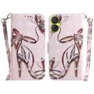 For Tecno Spark 9 Pro 3D Colored Horizontal Flip Leather Phone Case(Butterfly High-heeled) - 1