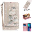 For iPhone 14 Plus 3D Colored Horizontal Flip Leather Phone Case (Squirrels) - 1