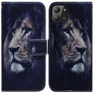 For Infinix Hot 11 2022 Coloured Drawing Leather Phone Case(Lion) - 1