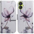 For Tecno Spark 9 Pro Coloured Drawing Leather Phone Case(Magnolia Flower) - 1