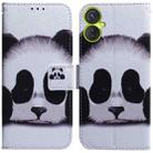 For Tecno Spark 9 Pro Coloured Drawing Leather Phone Case(Panda) - 1