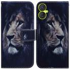 For Tecno Spark 9 Pro Coloured Drawing Leather Phone Case(Lion) - 1