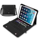 3-fold Zipper Leather Tablet Case Crossbody Pocket Bag For iPad mini 5 / 4 / 3 / 2 / 1(Black) - 1