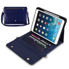 3-fold Zipper Leather Tablet Case Crossbody Pocket Bag For iPad mini 5 / 4 / 3 / 2 / 1(Blue) - 1