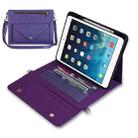 3-fold Zipper Leather Tablet Case Crossbody Pocket Bag For iPad mini 5 / 4 / 3 / 2 / 1(Purple) - 1