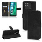For Realme Narzo 50A Skin Feel Magnetic Flip Leather Phone Case(Black) - 1