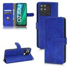 For Realme Narzo 50A Skin Feel Magnetic Flip Leather Phone Case(Blue) - 1