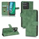 For Realme Narzo 50A Skin Feel Magnetic Flip Leather Phone Case(Green) - 1